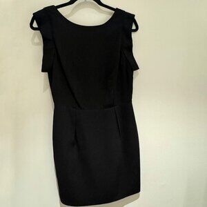 Line and Dot Mini Cocktail Dress, Women’s, black